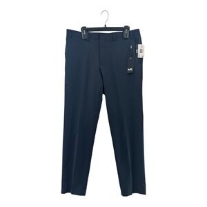Michael Kors Mens Modern Fit Navy Polyester Dress Pants Size 36W x 30L